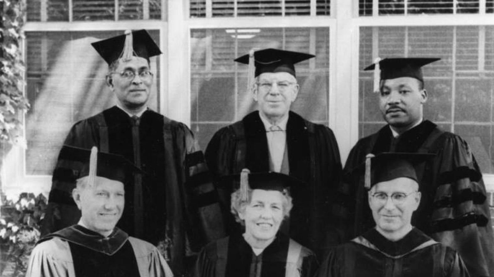 Rev. Martin Luther King Jr. gives the commencement address and receives an honorary Doctor of Humanics on June 14, despite outside attempts to persuade the College to rescind its invitation to King.